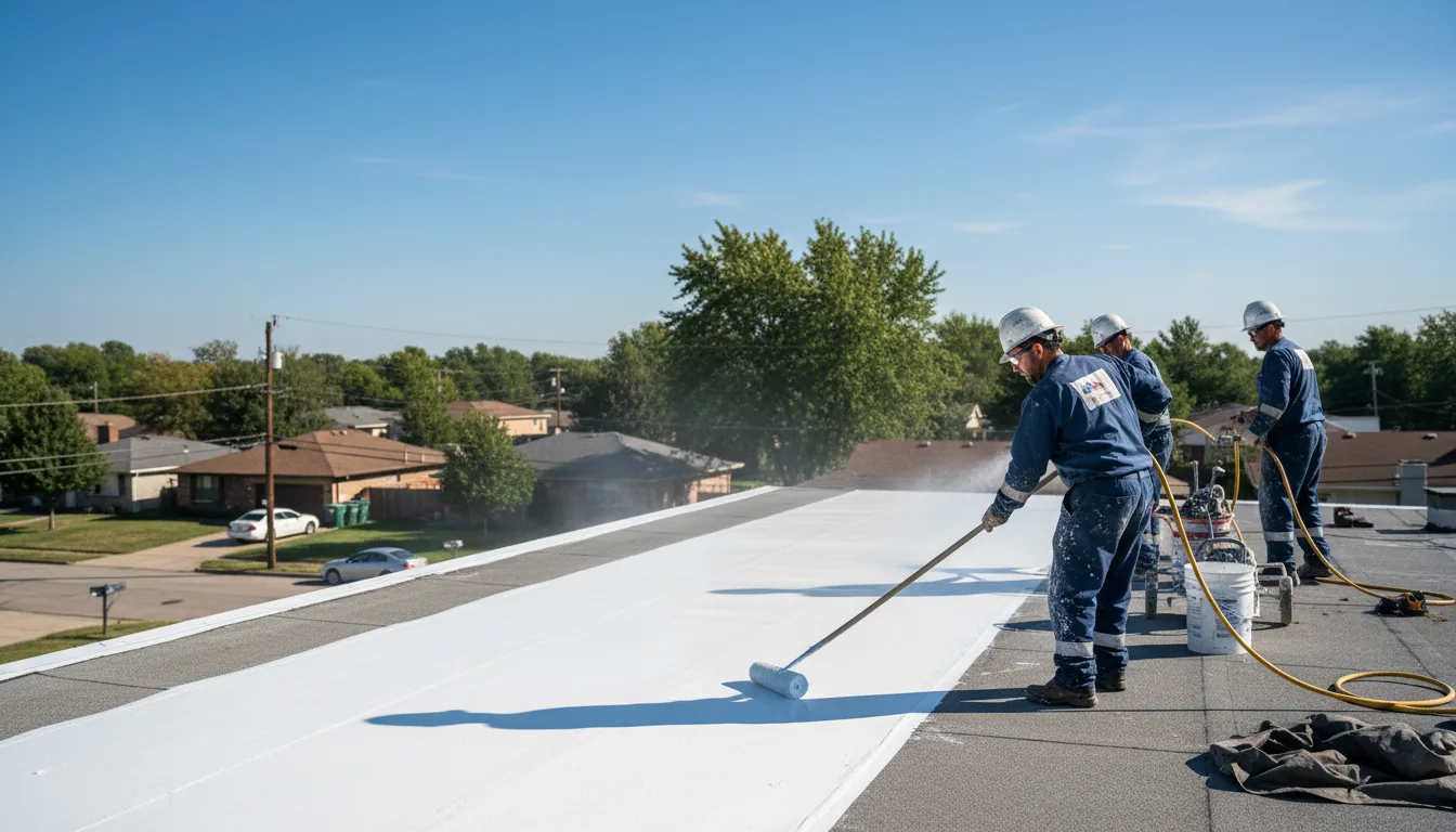 Commercial roof coating in Randolph, MS near me